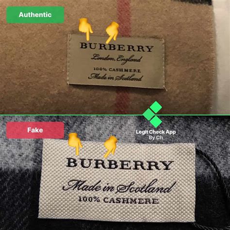 fake burberrys label|burberry scarf vs real.